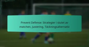 Prevent Defense: Strategier i slutet av matchen, Justering, Täckningsalternativ